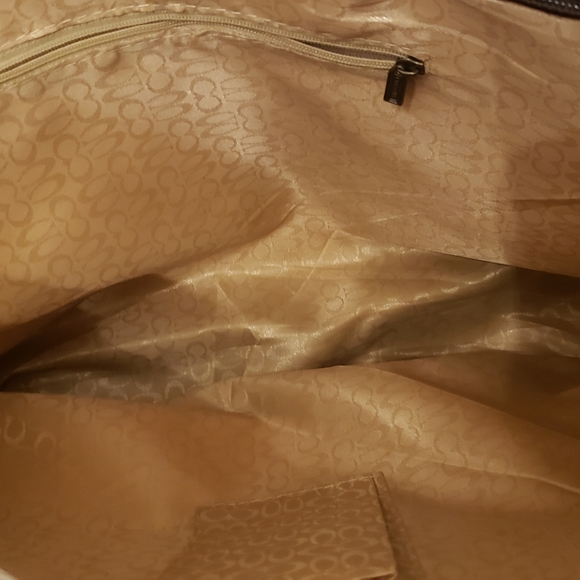 Brown Coach canvas bag purse - Picture 2 of 3